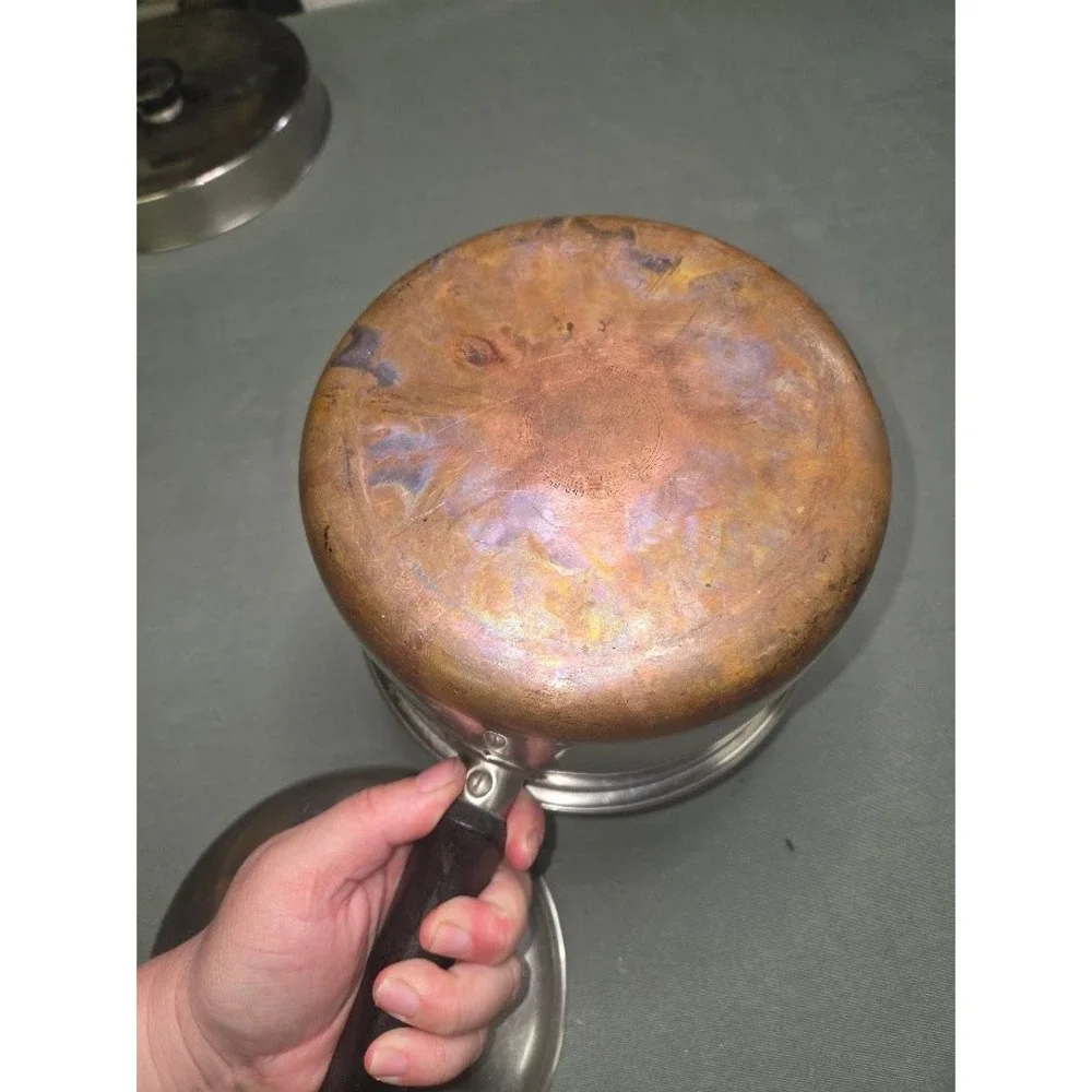 Revere Ware Copper Maid Stainless Steel Saucepan with Lid Clinton Illinois 2 Qt